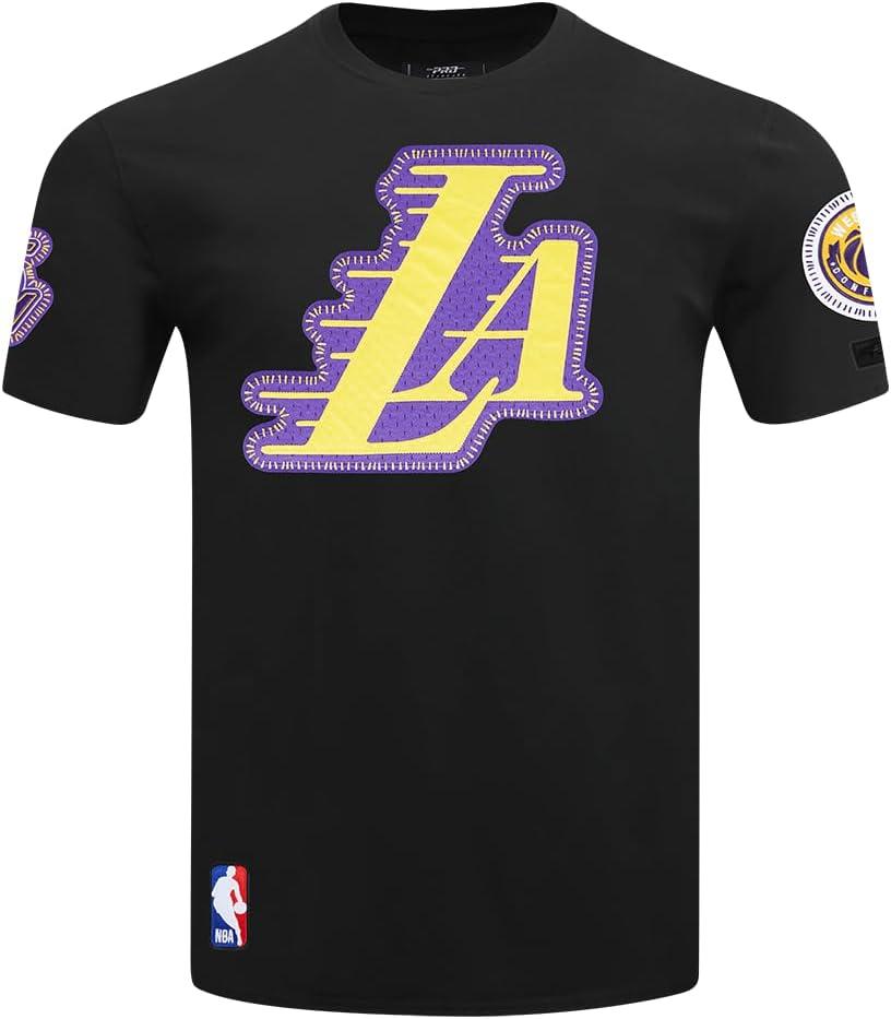imagePro Standard NBA Mens Mens NBA DIY Pick Stitch Cotton Short Sleeve TeeBlack