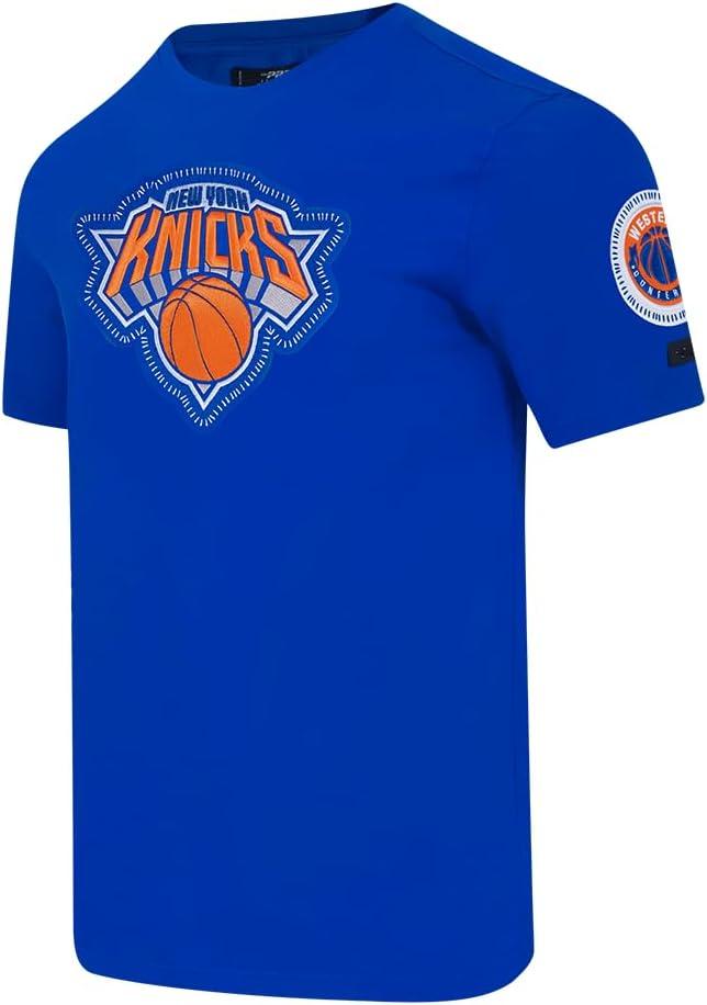 imagePro Standard NBA Mens Mens NBA DIY Pick Stitch Cotton Short Sleeve TeeRoyal Blue