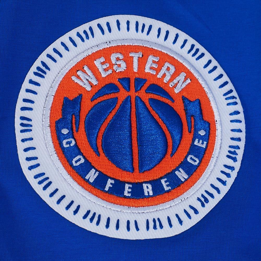 imagePro Standard NBA Mens Mens NBA DIY Pick Stitch Cotton Short Sleeve TeeRoyal Blue