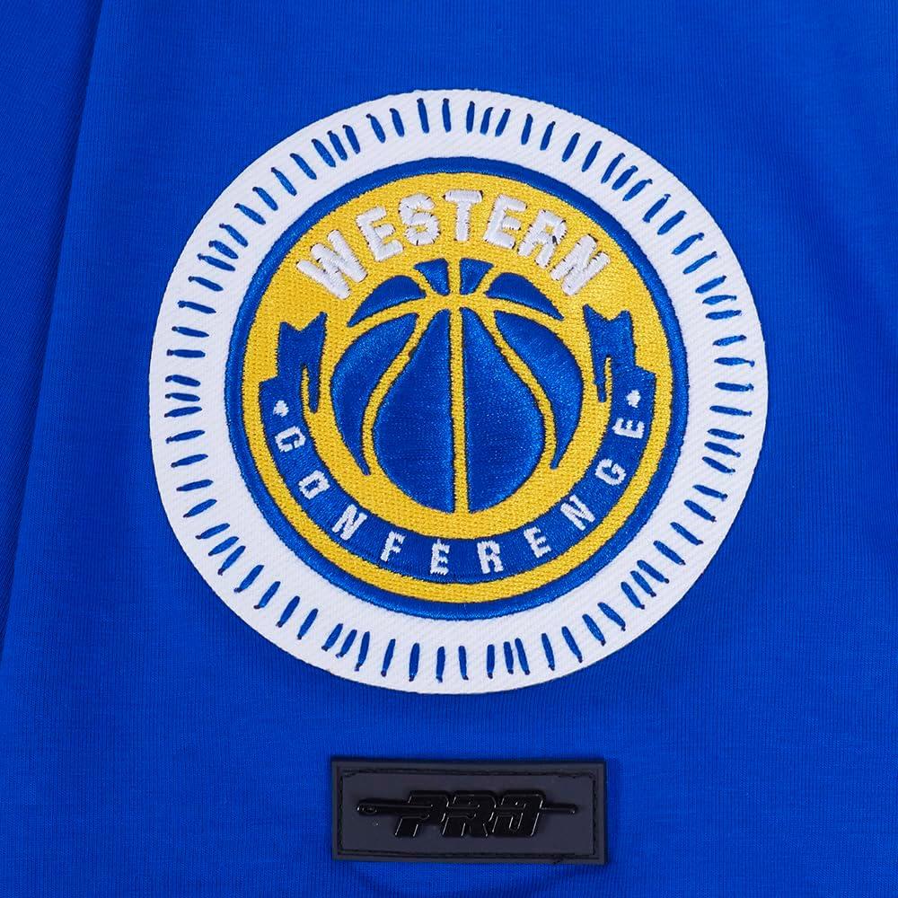 imagePro Standard NBA Mens Mens NBA DIY Pick Stitch Cotton Short Sleeve TeeRoyal Blue