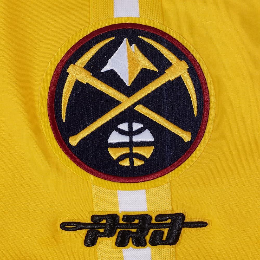 imagePro Standard NBA Mens Mens NBA Denver Nuggets Classic Player Cotton Taping TeeYellow