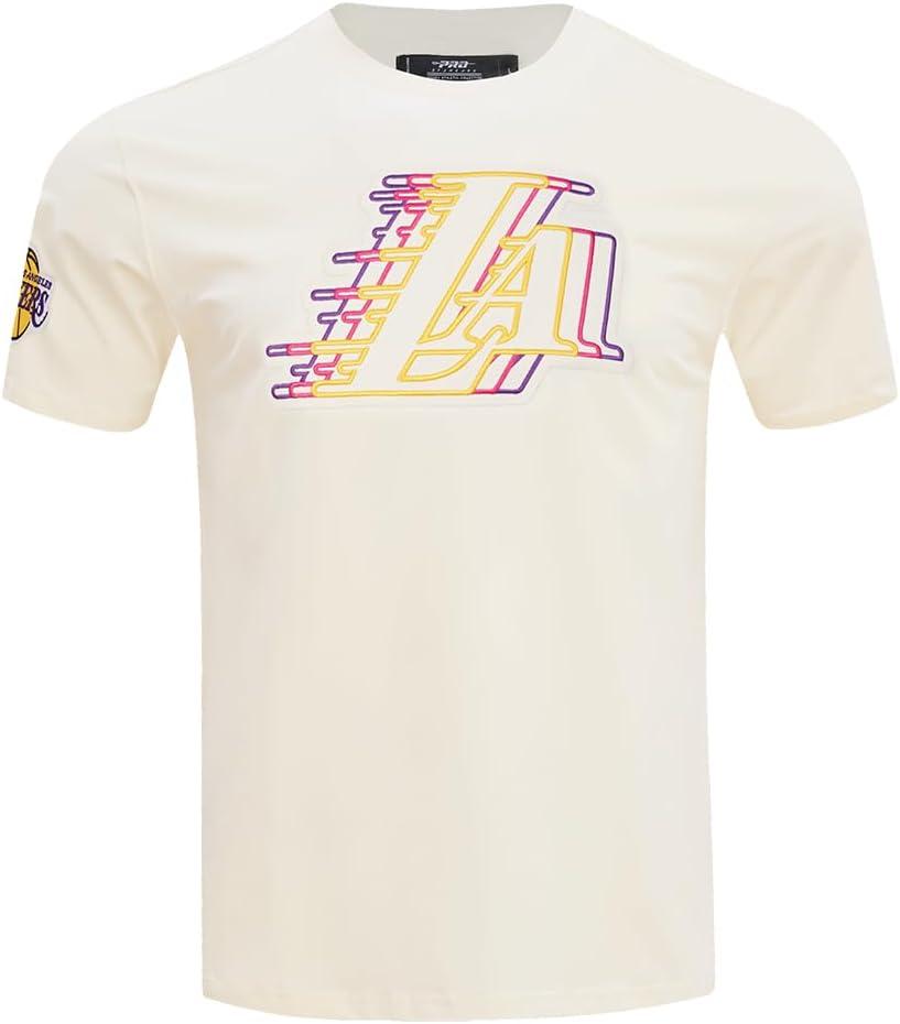 imagePro Standard NBA Mens Mens NBA Echo Logo Cotton Short Sleeve TeeEggshell