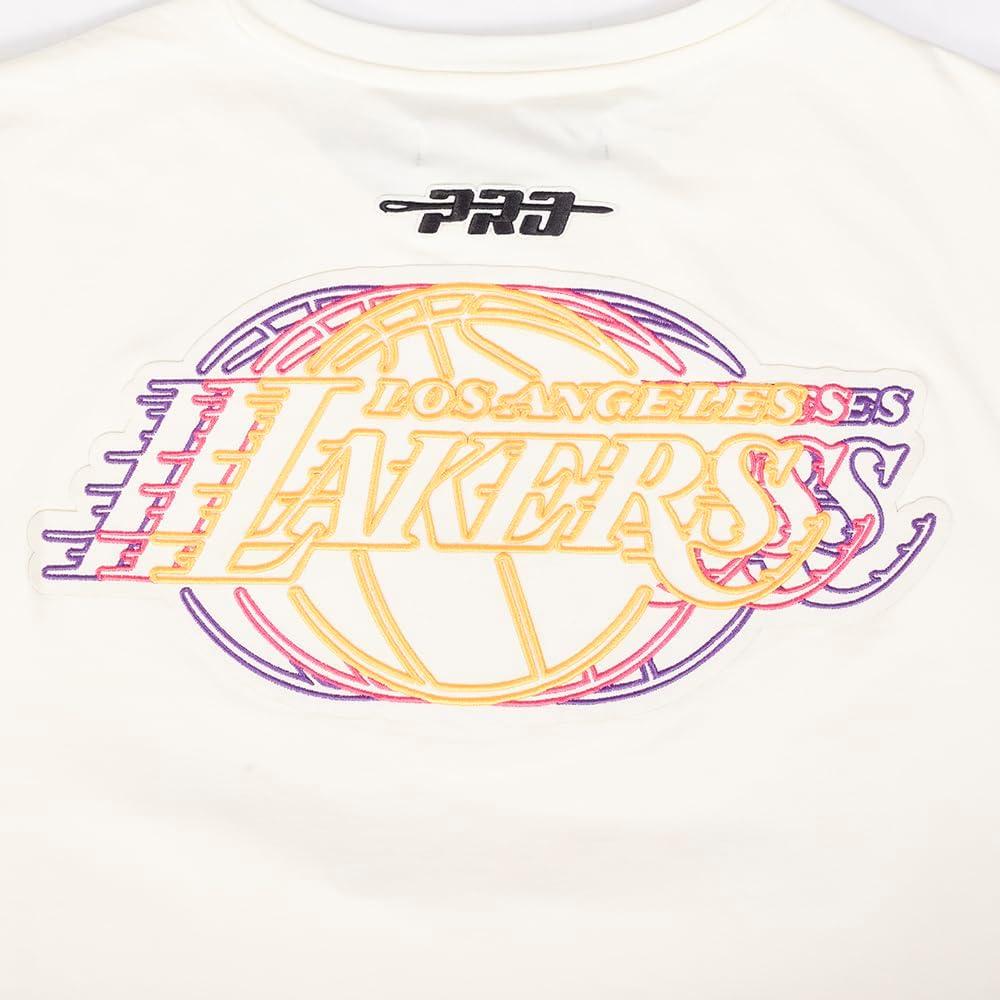 imagePro Standard NBA Mens Mens NBA Echo Logo Cotton Short Sleeve TeeEggshell