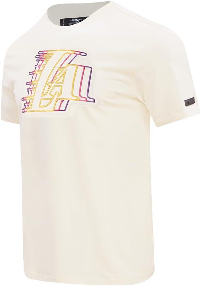 imagePro Standard NBA Mens Mens NBA Echo Logo Cotton Short Sleeve TeeEggshell