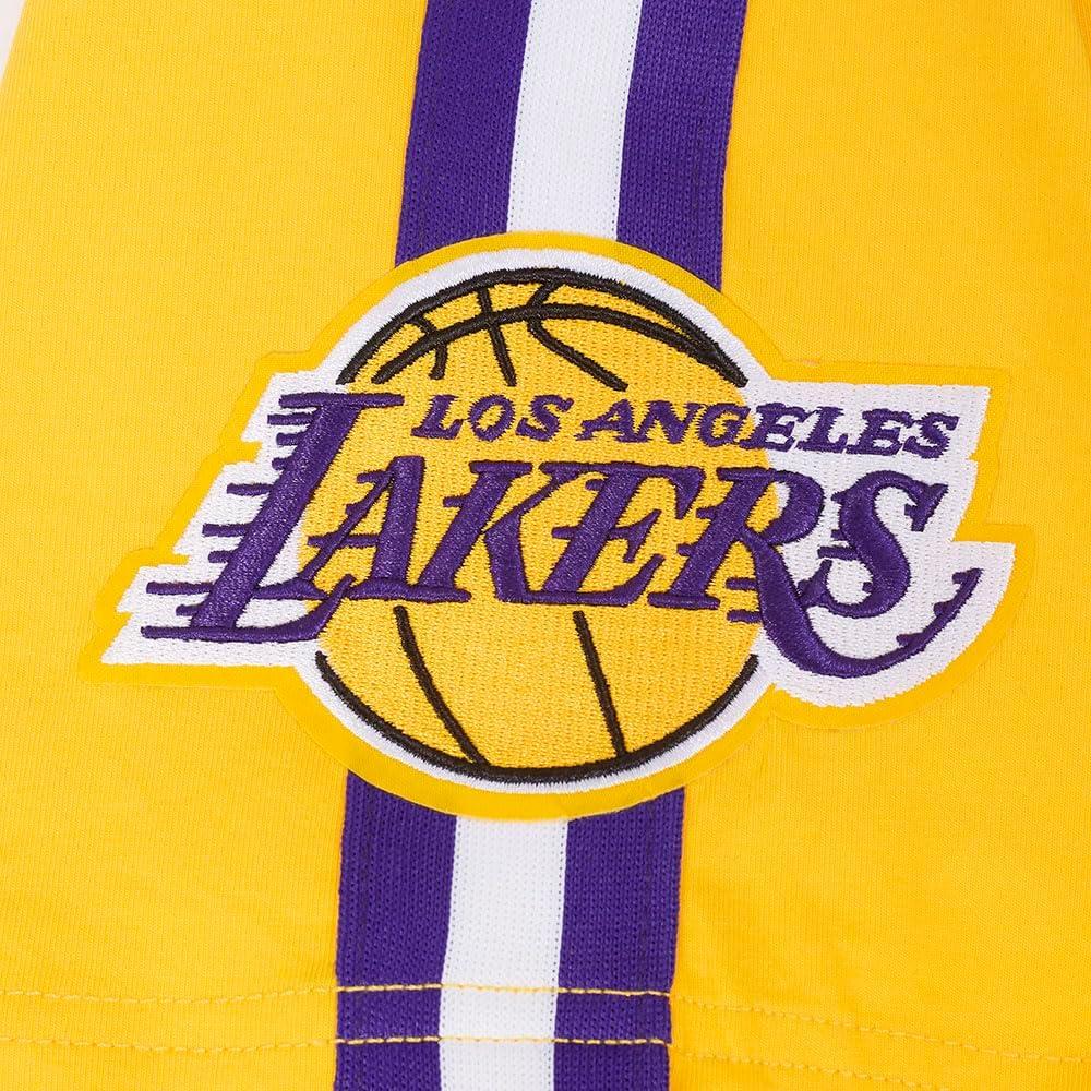 imagePro Standard NBA Mens Mens NBA Los Angeles Lakers Luka Doncic Classic Player Cotton Taping TeeYellowPurple