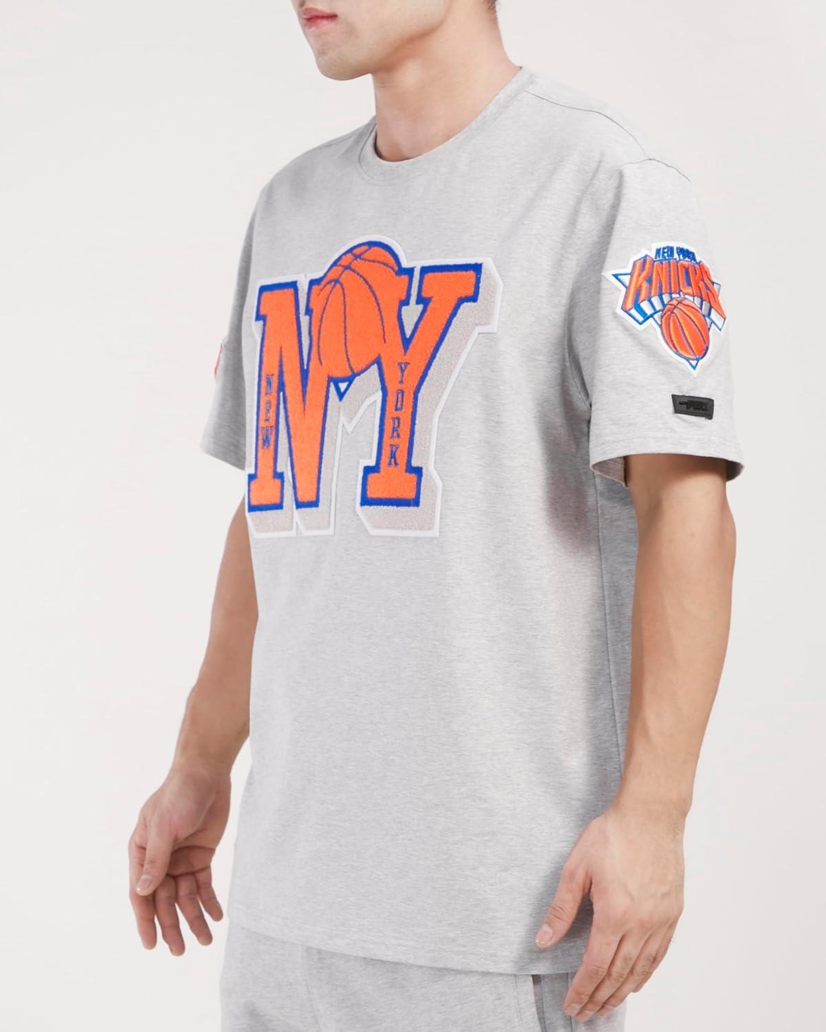 imagePro Standard NBA Mens Mens NBA Mash Up Cotton Short Sleeve TeeHeather Grey