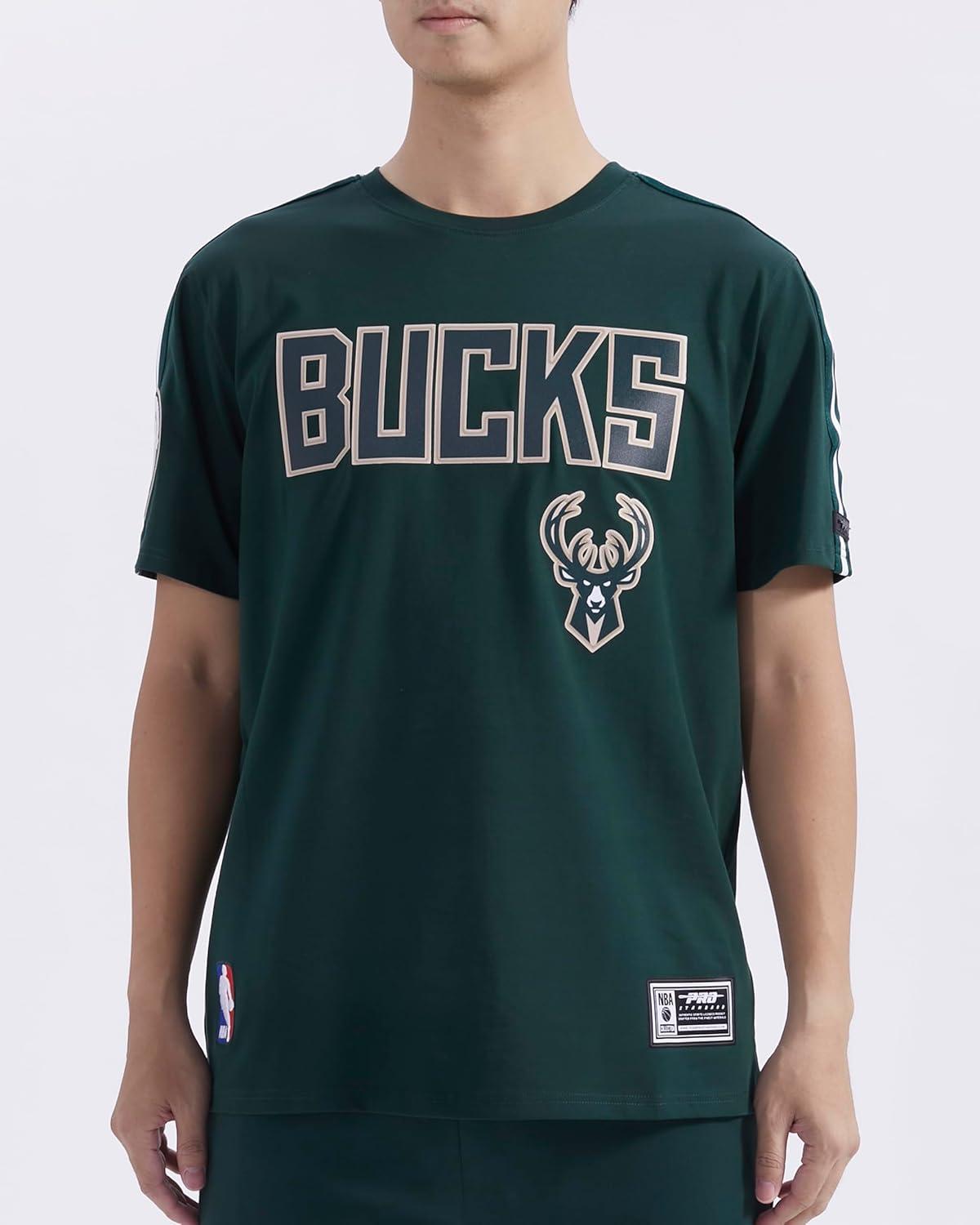 imagePro Standard NBA Mens Mens NBA Mesh Cotton Taping TeeForest Green