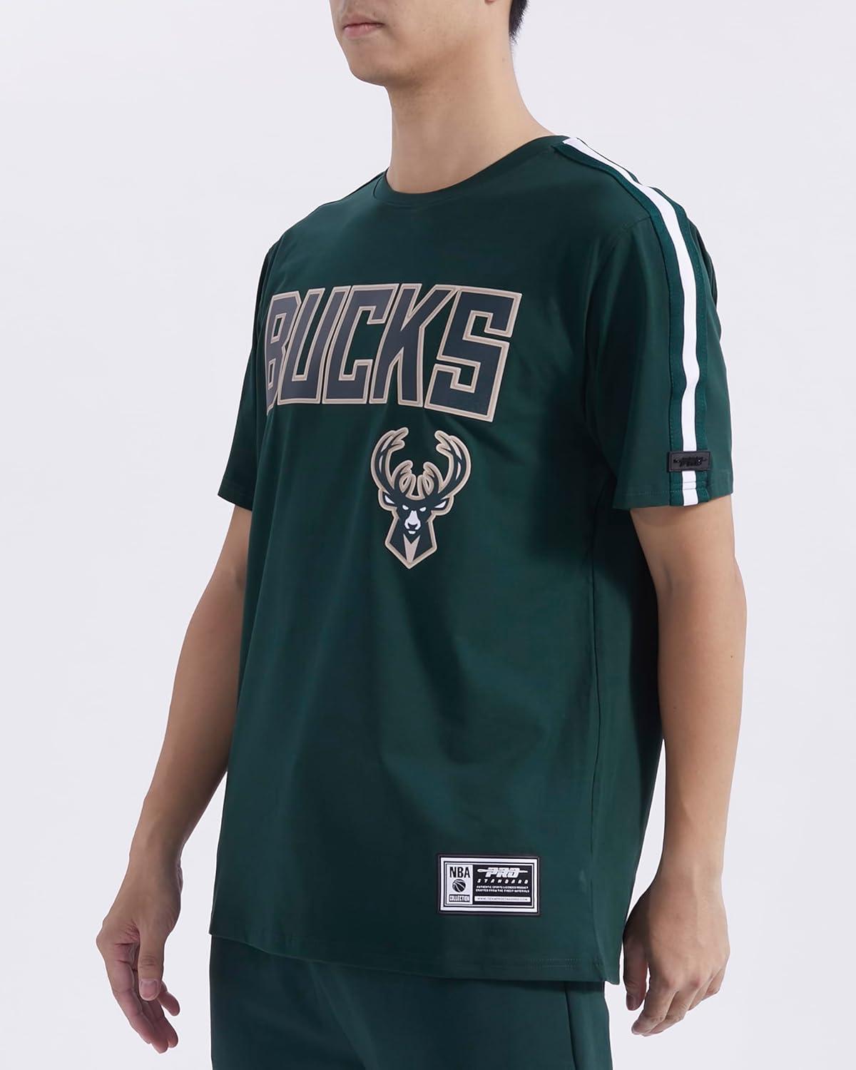 imagePro Standard NBA Mens Mens NBA Mesh Cotton Taping TeeForest Green