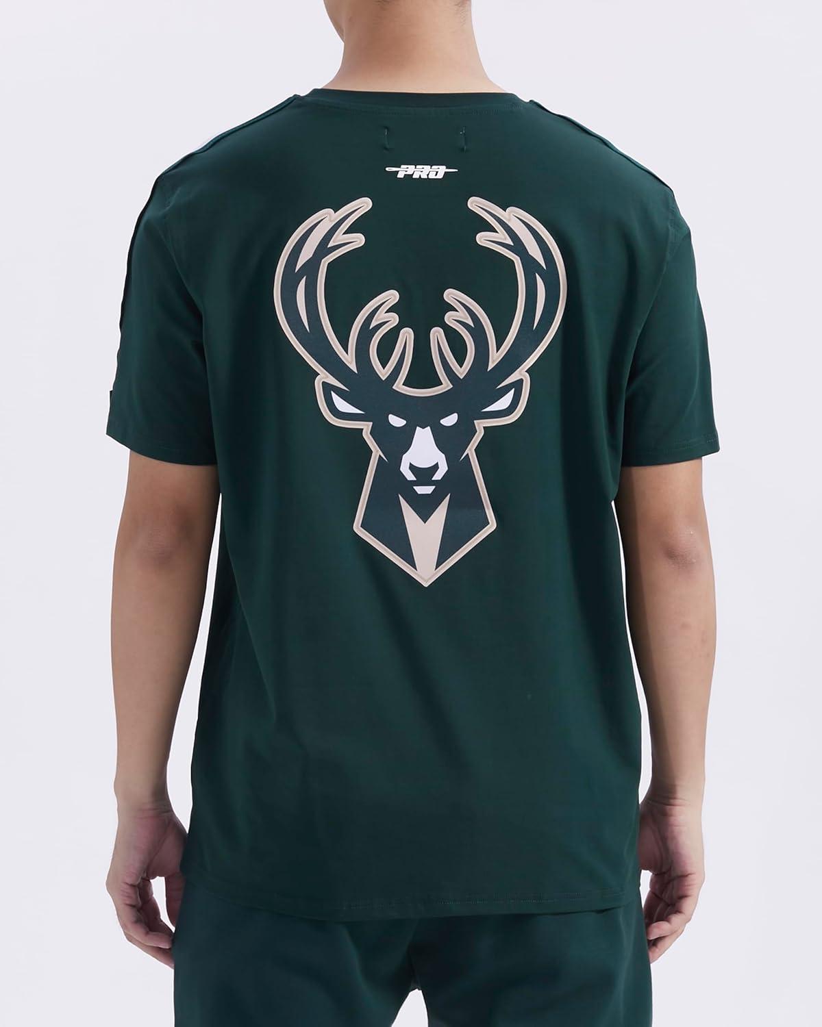 imagePro Standard NBA Mens Mens NBA Mesh Cotton Taping TeeForest Green
