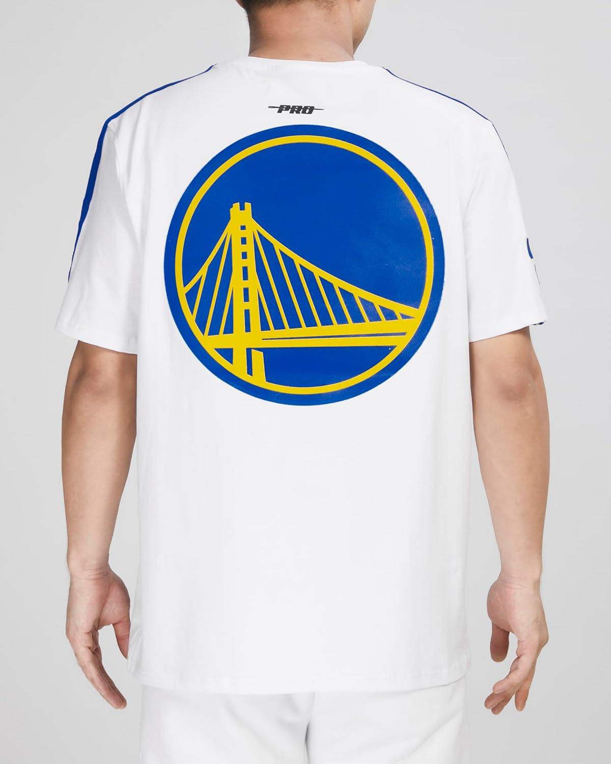 imagePro Standard NBA Mens Mens NBA Mesh Cotton Taping TeeWhiteRoyal Blue