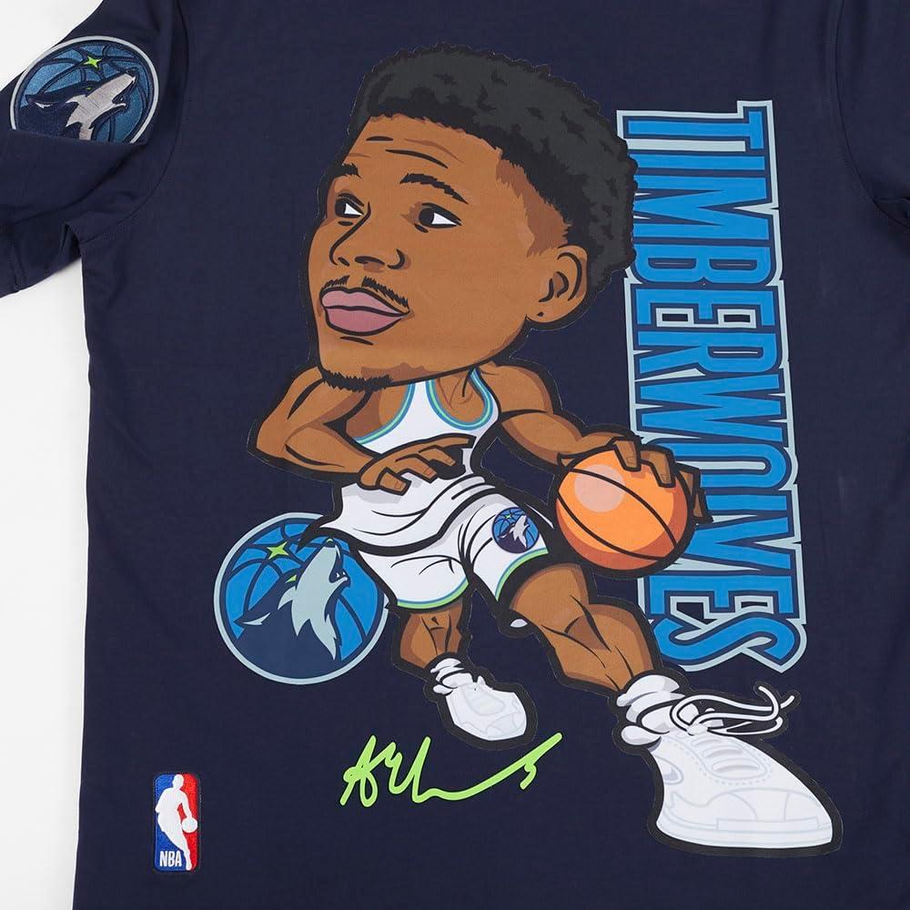 imagePro Standard NBA Mens Mens NBA Minnesota Timberwolves Remix Avatar Cotton Short Sleeve TeePrimary Team Color