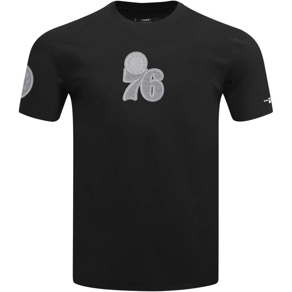imagePro Standard Mens NBA Reverse French Terry Cotton Short Sleeve TeeBlack