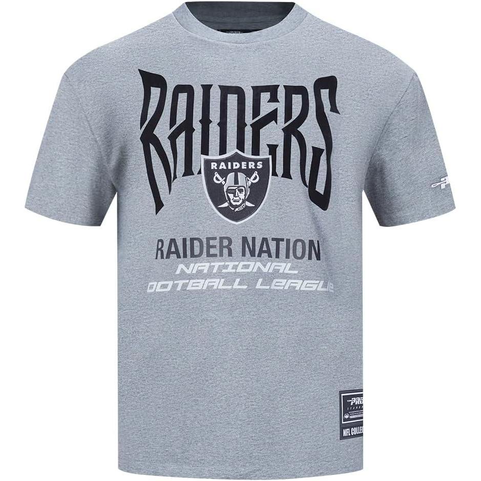imagePro Standard Mens NFL Las Vegas Raiders City Tour 20 Short Sleeve Tee Dark Heather Gray M