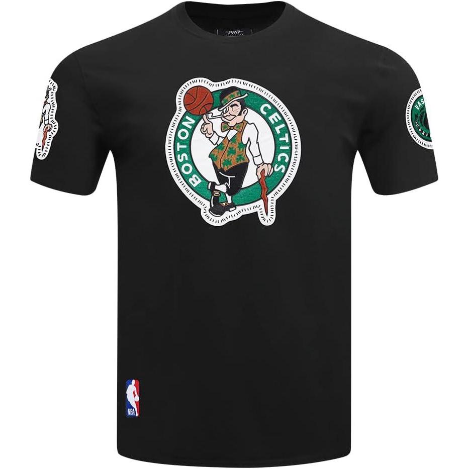 imagePro Standard NBA Mens Mens NBA DIY Pick Stitch Cotton Short Sleeve TeeBlack