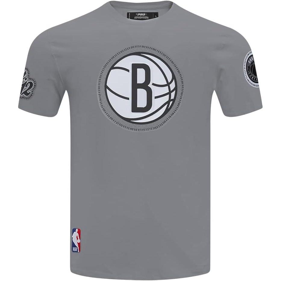 imagePro Standard NBA Mens Mens NBA DIY Pick Stitch Cotton Short Sleeve TeeGray
