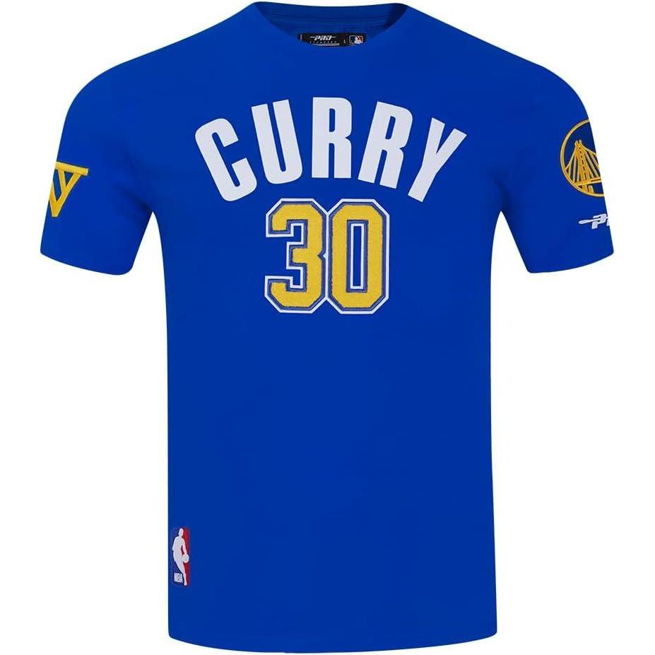 imagePro Standard NBA Mens Mens NBA Golden State Warriors Classic Player Cotton Short Sleeve TeeRoyal Blue