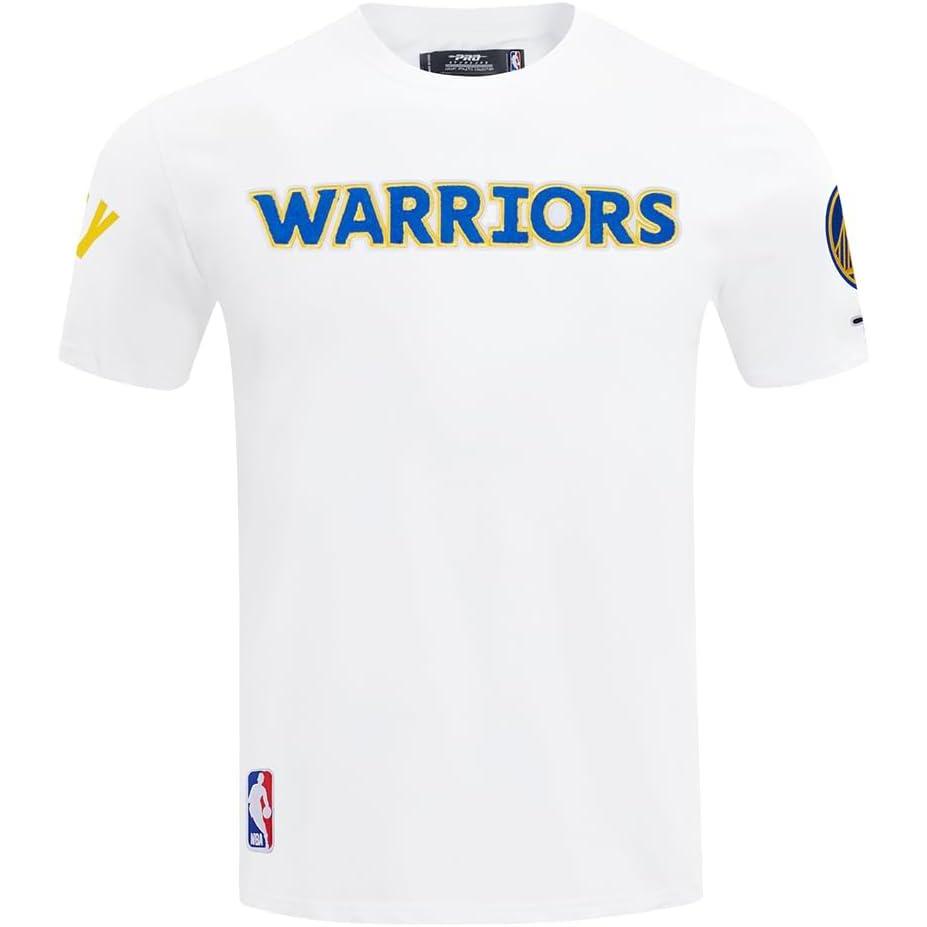 imagePro Standard NBA Mens Mens NBA Golden State Warriors Classic Player Cotton Short Sleeve TeeWhite