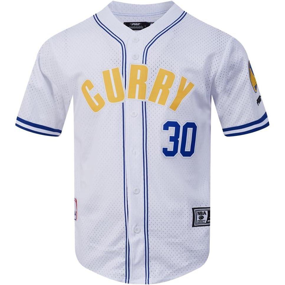 imagePro Standard NBA Mens Mens NBA Golden State Warriors Classic Player Mesh Down TopWhite