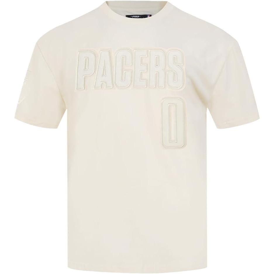 imagePro Standard NBA Mens Mens NBA Indiana Pacers Neutrals Player Cotton Short Sleeve TeeEggshell