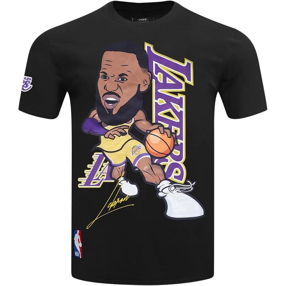 imagePro Standard NBA Mens Mens NBA Los Angeles Lakers Remix Avatar Cotton Short Sleeve TeeBlack