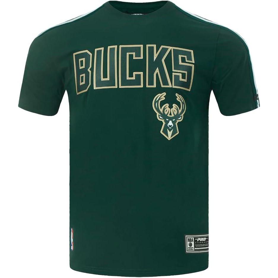 imagePro Standard NBA Mens Mens NBA Mesh Cotton Taping TeeForest Green