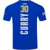 Pro Standard Mens NBA Golden State Warriors Stephen Curry #30 Classic Player Short Sleeve Tee Royal Blue S