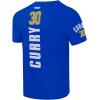 Pro Standard Mens NBA Golden State Warriors Stephen Curry #30 Classic Player Short Sleeve Tee Royal Blue S