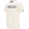 Pro Standard NBA Mens Mens NBA Echo Logo Cotton Short Sleeve Tee(Eggshell)
