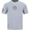 Pro Standard Mens NBA Reverse French Terry Cotton Short Sleeve Tee(Dark Heather Gray)