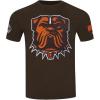 Pro Standard Mens NFL Mashup Cotton Single Short Sleeve Tee(Brown)