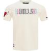 Pro Standard NBA Mens Mens NBA Echo Logo Cotton Short Sleeve Tee(Eggshell)