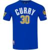 Pro Standard NBA Mens Mens NBA Golden State Warriors Classic Player Cotton Short Sleeve Tee(Royal Blue)