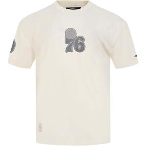 Pro Standard Mens NBA Reverse French Terry Cotton Short Sleeve Tee(Eggshell)