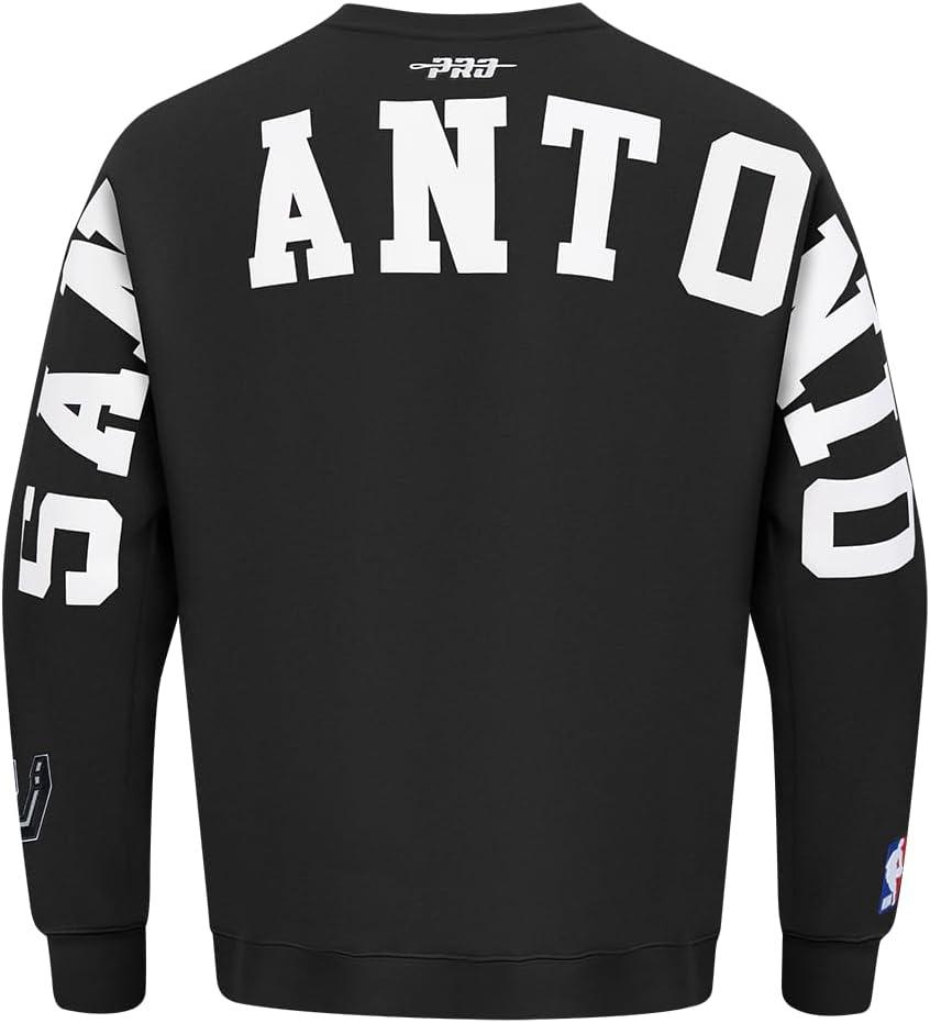 imagePro Standard Mens NBA Classic Chenille Cotton Double Knit Pull Over HoodieBlack