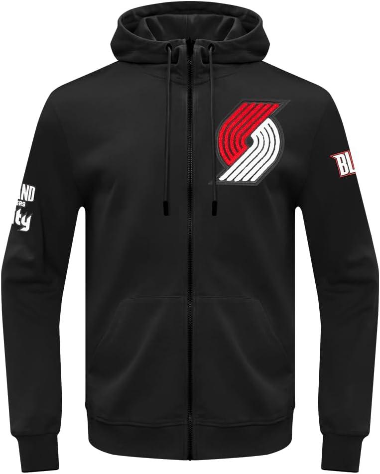 imagePro Standard Mens NBA Classic Chenille Cotton Double Knit Pull Over HoodieBlack