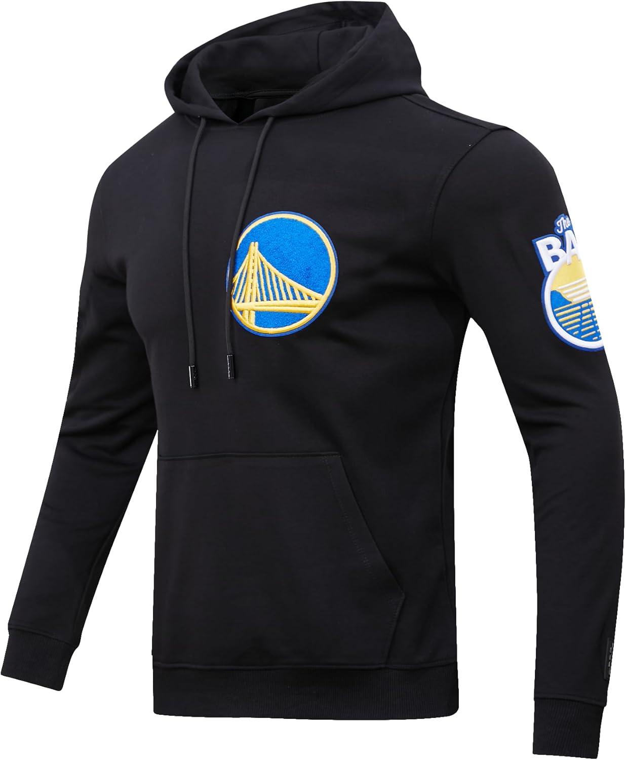 imagePro Standard Mens NBA Classic Chenille Cotton Double Knit Pull Over HoodieBlack