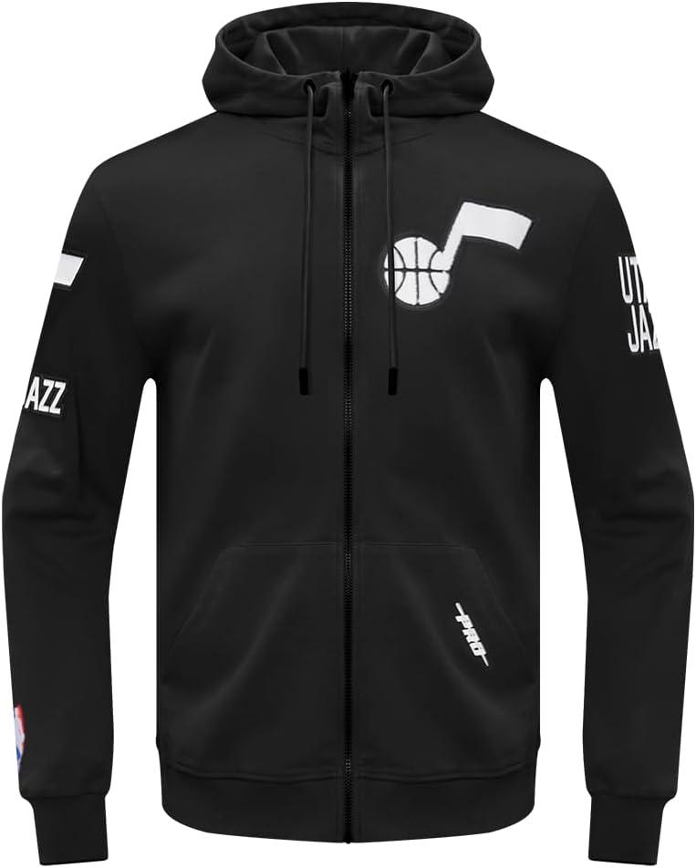 imagePro Standard Mens NBA Classic Chenille Cotton Double Knit Pull Over HoodieBlack