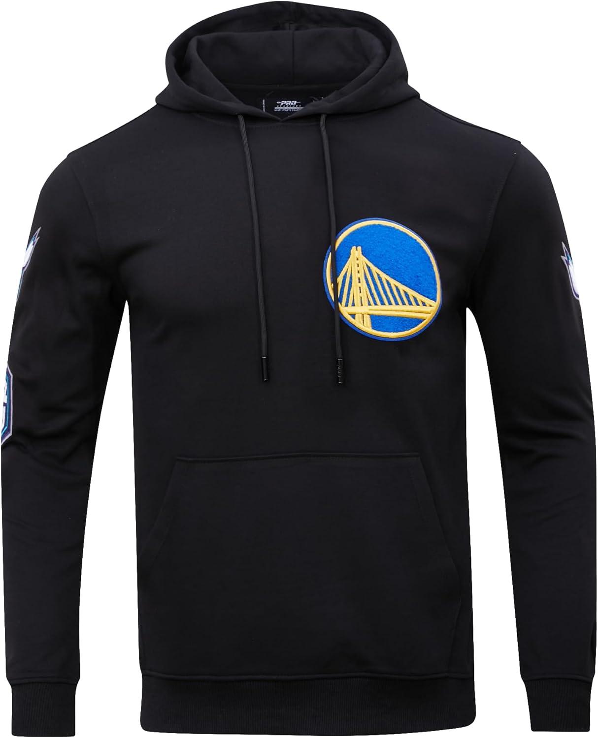 imagePro Standard Mens NBA Classic Chenille Cotton Double Knit Pull Over HoodieBlack