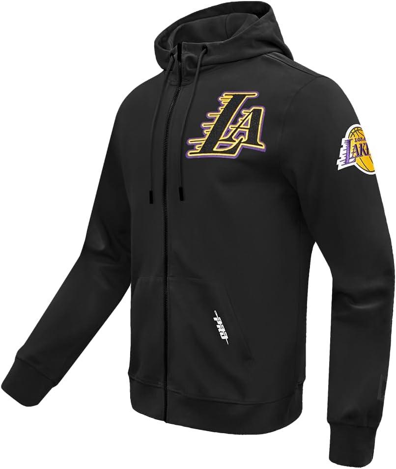 imagePro Standard Mens NBA Classic Chenille Cotton Double Knit Pull Over HoodieBlack