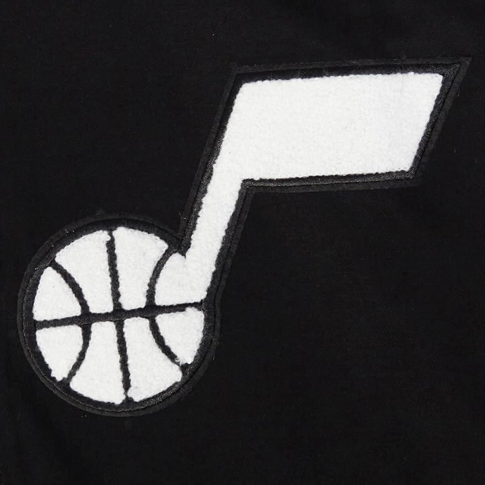 imagePro Standard Mens NBA Classic Chenille Cotton Double Knit Pull Over HoodieBlack