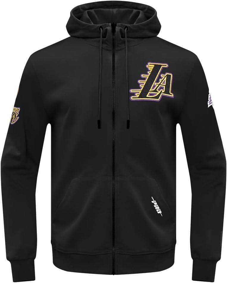imagePro Standard Mens NBA Classic Chenille Cotton Double Knit Pull Over HoodieBlack
