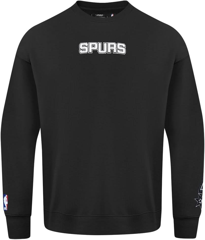 imagePro Standard Mens NBA Classic Chenille Cotton Double Knit Pull Over HoodieBlack