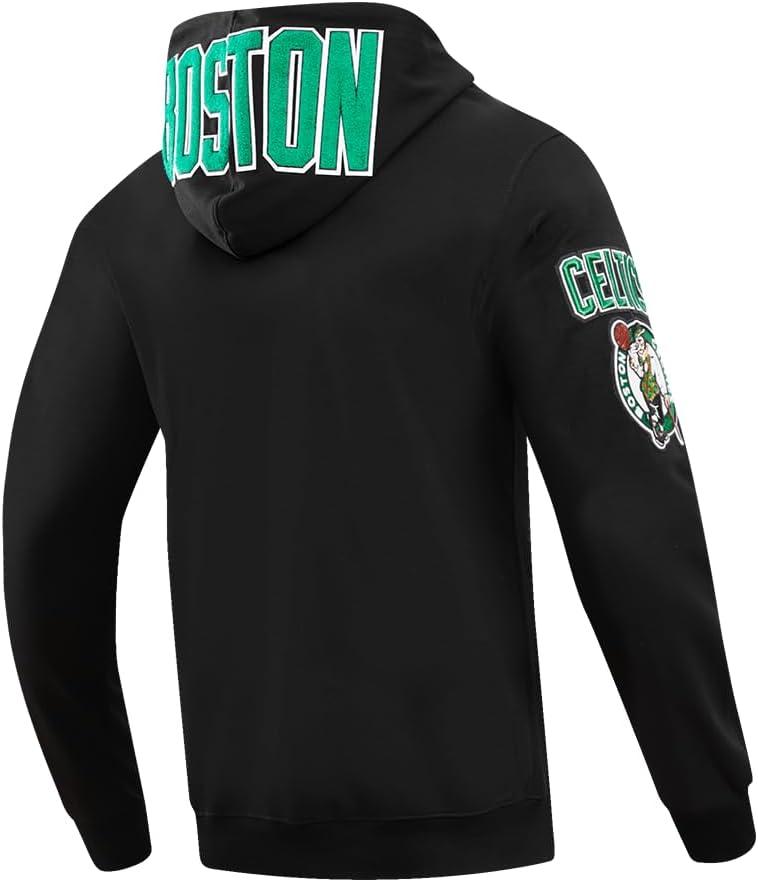 imagePro Standard Mens NBA Classic Chenille Cotton Double Knit Pull Over HoodieBlack