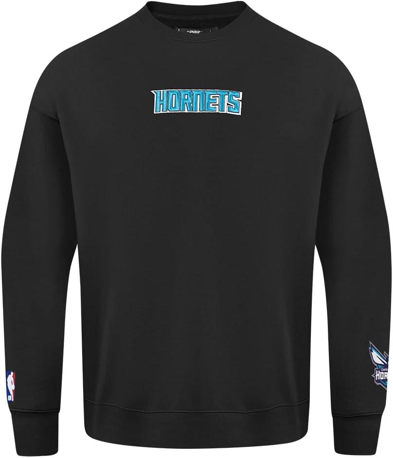 imagePro Standard Mens NBA Classic Chenille Cotton Double Knit Pull Over HoodieBlack