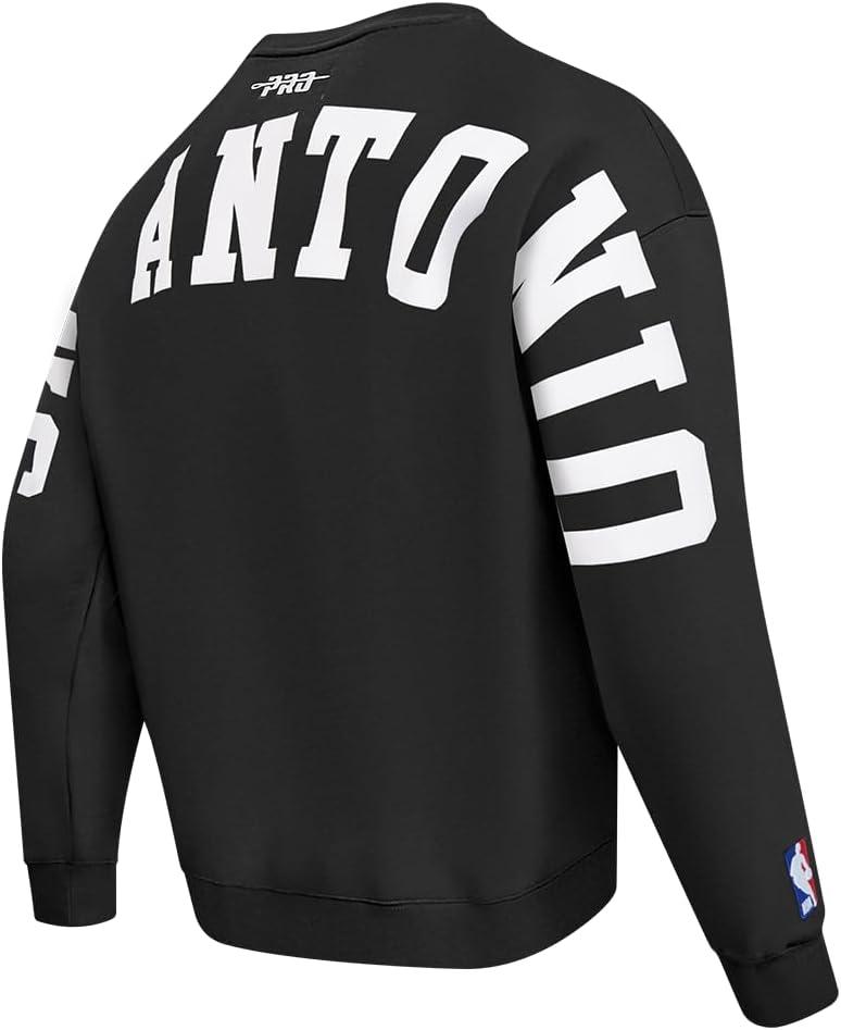 imagePro Standard Mens NBA Classic Chenille Cotton Double Knit Pull Over HoodieBlack