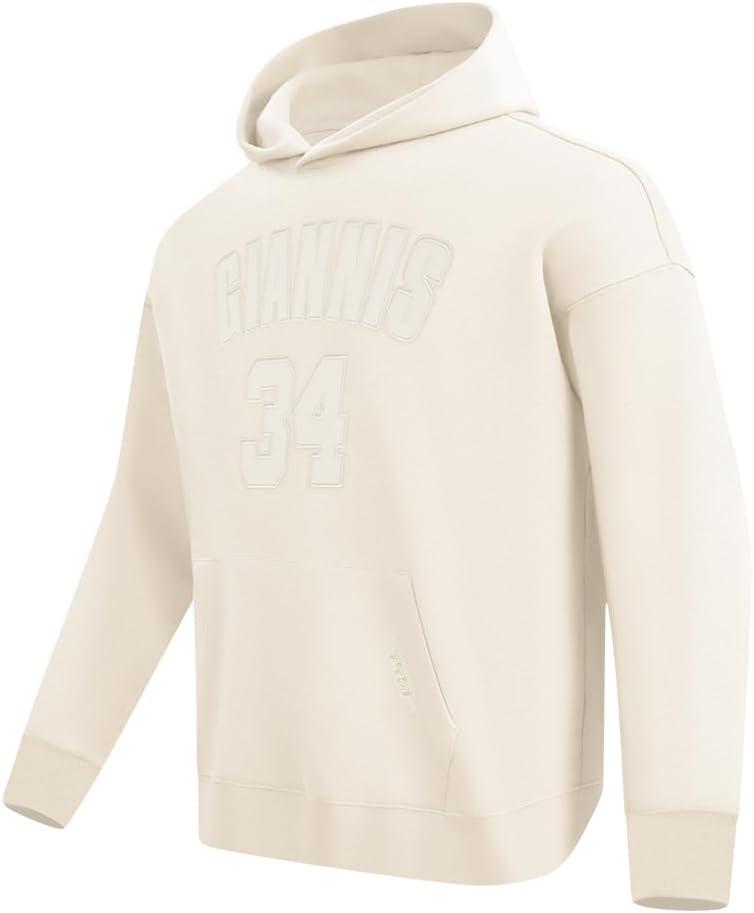 imagePro Standard Mens NBA Classic Chenille Cotton Double Knit Pull Over HoodieEggshell