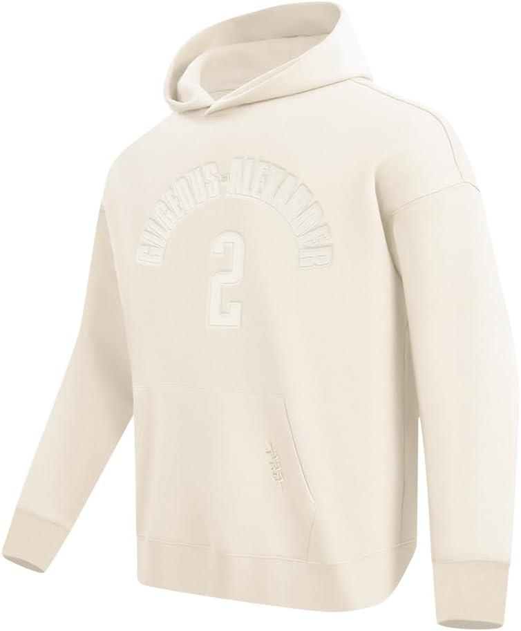 imagePro Standard Mens NBA Classic Chenille Cotton Double Knit Pull Over HoodieEggshell