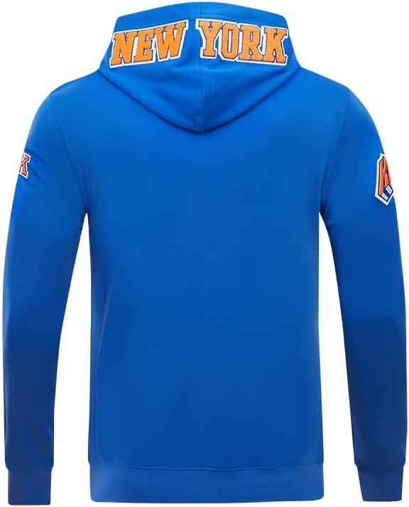 imagePro Standard Mens NBA Classic Chenille Cotton Double Knit Pull Over HoodieRoyal Blue