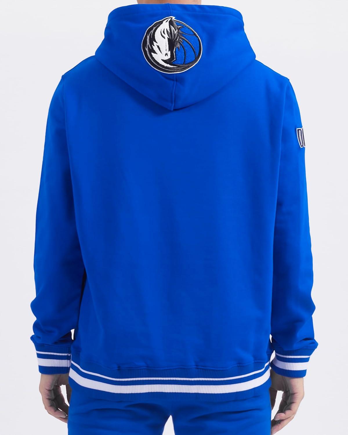 imagePro Standard Mens NBA Classic Chenille Cotton Double Knit Pull Over HoodieRoyal Blue