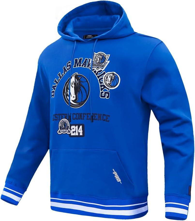 imagePro Standard Mens NBA Classic Chenille Cotton Double Knit Pull Over HoodieRoyal Blue